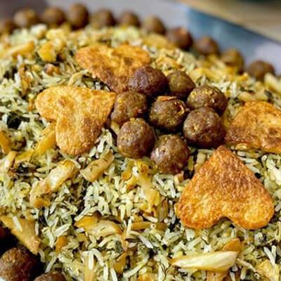 Kalam Polo Shirazi (arroz con repollo)
